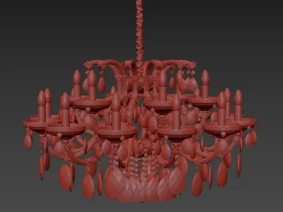 Chandelier Gloria E 1 1 18 600 G 3D model