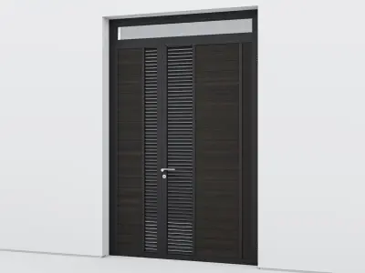 Aluminium door 76 3D model