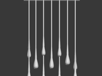 Teardrop Chandelier The Pour par Design Haus Liberty  3D model