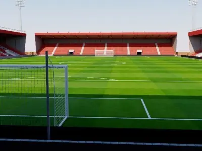 Dean Court Stadium - Bournemouth 3D model