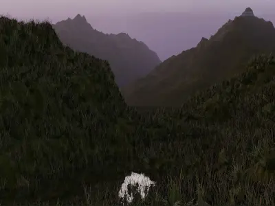 Valley Grassland 3D model