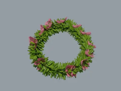 Laurel Wreath Cherry Tree Low-poly 3D model
