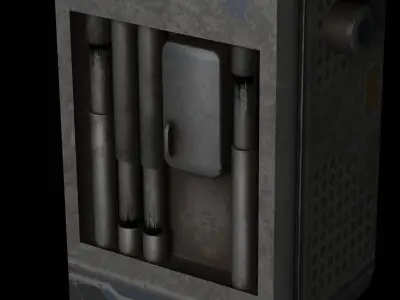 Sci-Fi-Wallhopper Low-poly 3D model