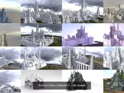 Ancient Cities Collection 1 3D Model Pack