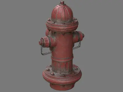Fire Hydrant  Low-poly 3D model