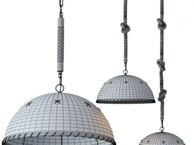 Chandelier Old Chad 2 3D model