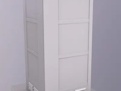 Phone Booth - Telephone Cabin Low-poly 3D model