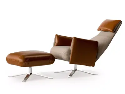 Senator Armchair and Ottoman 3D model