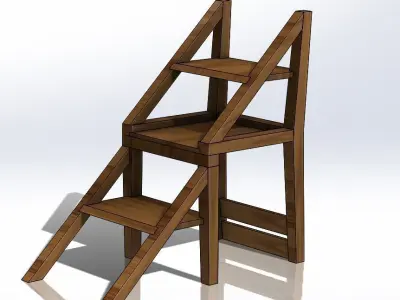 stair chair design 3D model