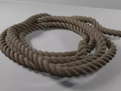 Rope climb 3D model