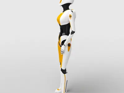 Female Cyborg 3D model