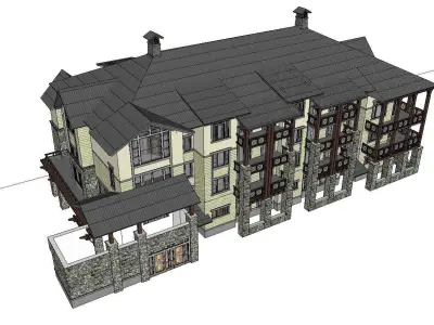 vacation spot-Resort-Fashion Leisure Hotel-0150 3D model