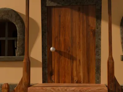 Alpine Cottage Low-poly 3D model