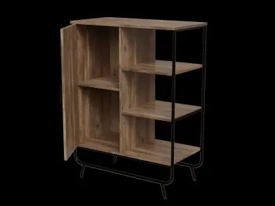 Speights Tall 1 Door Accent Cabinet 3D model