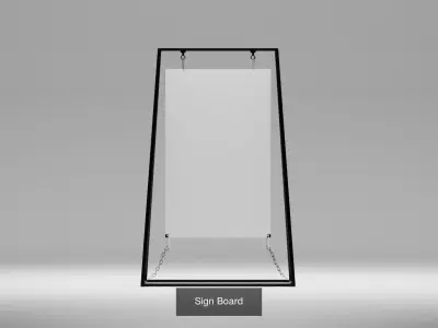 Sign Boards 3D Model Pack