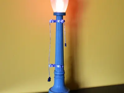 Street Light Bttf Did3D 1-8 Scale 3D Print 3D print model