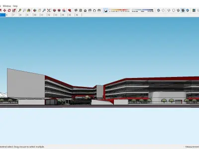 Sketchup School and University H10 3D model
