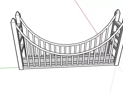 Golden gate bridge model 3D print model