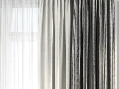 Curtain Set 131 3D model