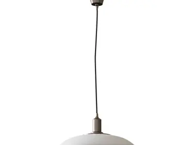 TELLBYUN Pendant lamp nickel-plated milky glass 40 cm 3D model