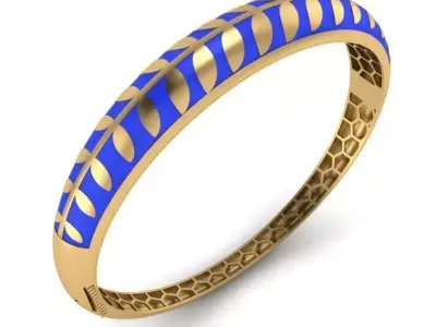 gold bracelet 3D print model 6