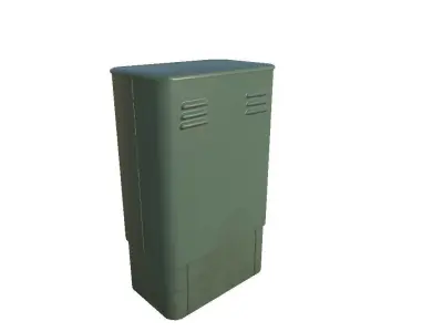 Phone Box Large Low-poly 3D model