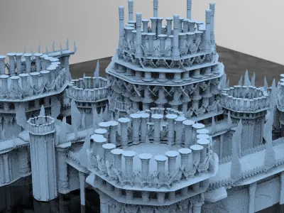 Grand Celtic Temples Kit bash  3D model