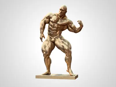 Body Builder Statue 3D print model