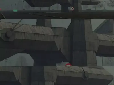 Exhibition Centre Salvador Da Bahia Brazil Brutalist  Low-poly 3D model