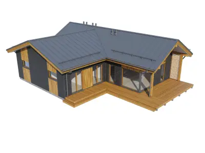 Alpine house Ansi 3D model