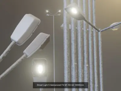 Street Light 5 Galvanized Package
