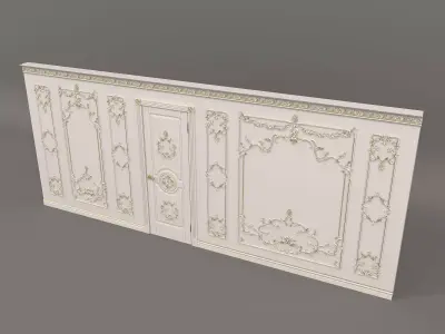 Wall Molding in Classic French style 7 3D model