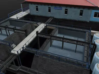 Planting Industry 3D Model  Low-poly 3D model