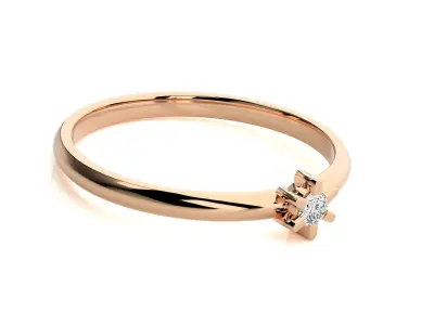 Women ring 3D print model 79