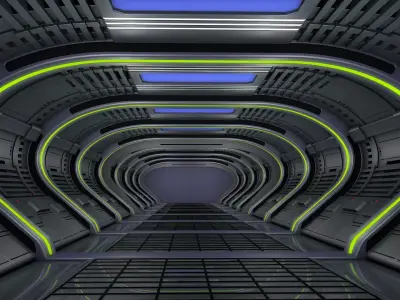 Sci Fi Corridor Interior 3D model