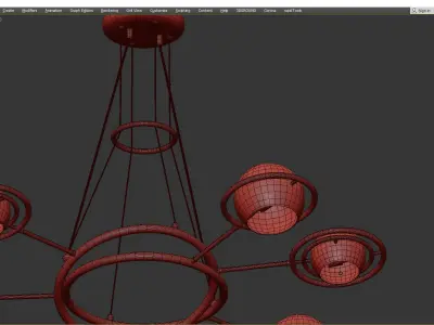 Delightfull Cosmo Suspention Light Black 6 Low-poly 3D model