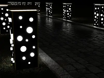 garden lighting 3D model