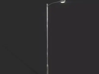 Highway Light Low-poly 3D model