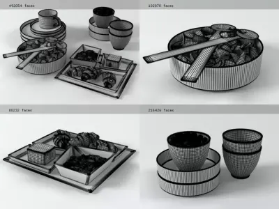 Breakfast Set 02 3D model