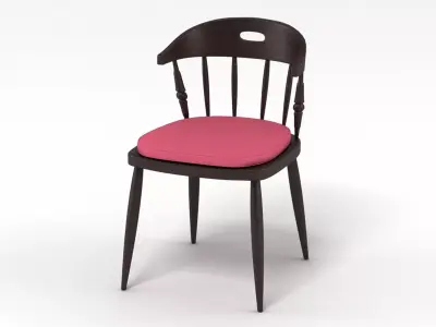 Restaurant Dining Chair 3D model