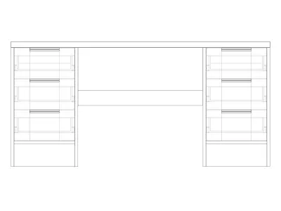 Office Table 3D model