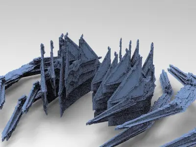 Sci-Fi Ocean Tech ship 12 3D model