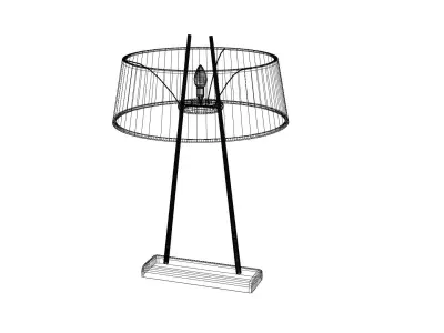 Table Lamp Low-poly 3D model