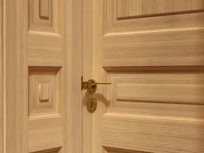 Door classic with portal 01 3D model