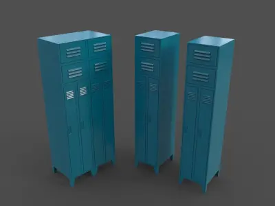 PBR School Gym Locker 10 - Multi color Pack