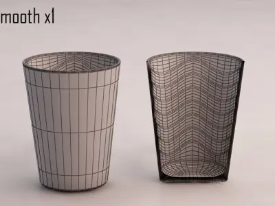 DESIGN-Glass Water Wave Low-poly 3D model