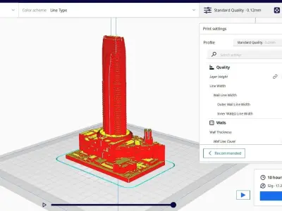 Sci-fi Diorama 3D print model