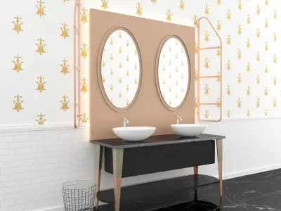 Sink Scavolini washbasin 3D model