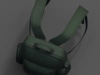 Backpack bag baggage Color 3d low poly Low-poly  Low-poly 3D model order