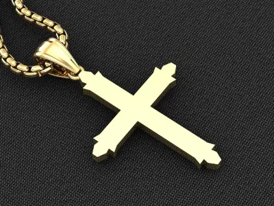 Cross Light Gold 3CP060 3DM STL 3D model